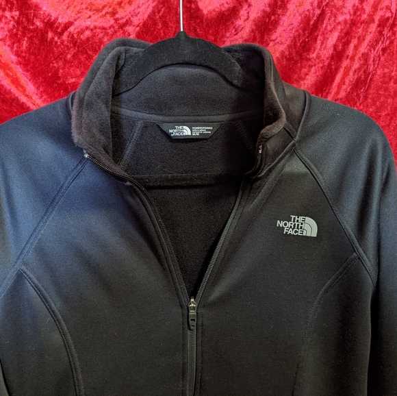 The North Face Zip Up lined black jacket sweatshirt black - Picture 2 of 14